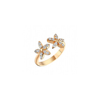 APPLE SEED GOLD DIAMOND RING Bee Goddess