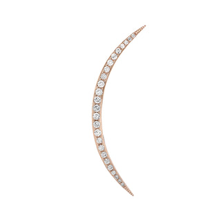 CRESCENT GOLD DIAMOND SINGLE EARRING