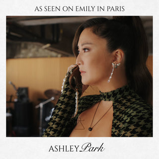 QUEEN BEE MINDY GOLD BLUE DIAMOND EARRINGS