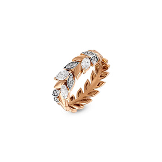 WHEAT 18K GOLD DIAMOND RING