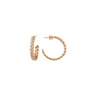 WHEAT GOLD DIAMOND EARRING