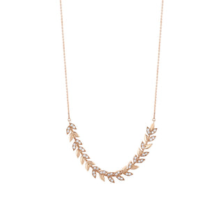 WHEAT GOLD DIAMOND NECKLACE