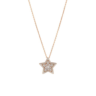SIRIUS STAR GOLD DIAMOND NECKLACE | BESLIY18KSBFPGKL-GOLD