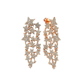 SIRIUS STAR GOLD DIAMOND EARRING