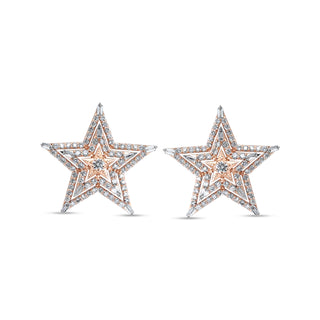 SIRIUS STAR GOLD DIAMOND EARRING