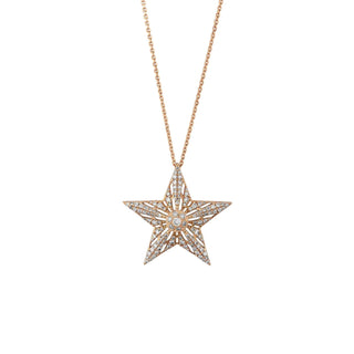 SIRIUS STAR GOLD DIAMOND NECKLACE