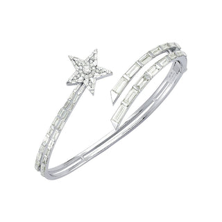 SIRIUS BAGUETTE DIAMOND CLAMP BRACELET