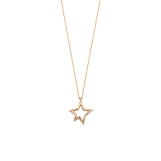 SIRIUS STAR GOLD DIAMOND NECKLACE | BESLIYSIBTTPGKL-GOLD