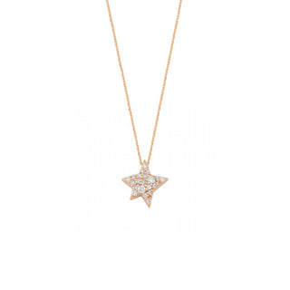 SIRIUS STAR GOLD DIAMOND NECKLACE | BESLIYXSFPGKL-GOLD