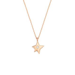 SIRIUS STAR GOLD DIAMOND NECKLACE | BESLIYXSTPGKL-GOLD
