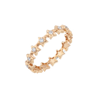 SIRIUS STAR GOLD DIAMOND ETERNITY XSMALL RING