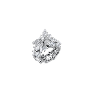 BRIDAL 18K BAGUETTE DIAMOND RING | BR18KPTKABPWGYZ-GOLD-14