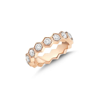 BRIDAL HONEYCOMB FULL DIAMOND RING