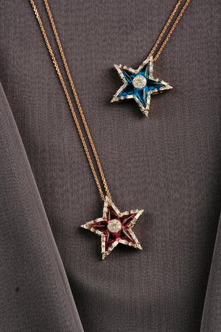 SIRIUS STAR GOLD DIAMOND NECKLACE