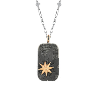 VENUS STAR GOLD BLACK DIAMOND PENDANT