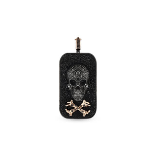 KALI GOLD & SILVER BLACK DIAMOND PENDANT