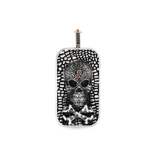 KALI GOLD & SILVER BLACK DIAMOND PENDANT