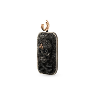 KALI GOLD & SILVER BLACK DIAMOND PENDANT