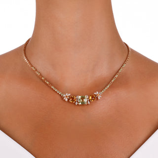 QUEEN BEE ARINNA GOLD DIAMOND CHOKER