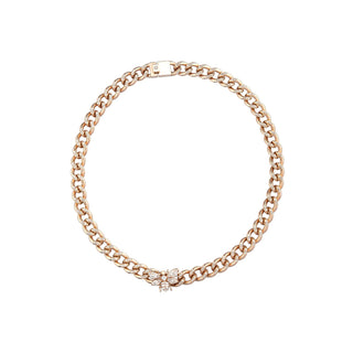 QUEEN BEE GOLD BAGUETTE  DIAMOND CHOKER