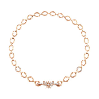 QUEEN BEE RAINBOW CHAKRA GOLD DIAMOND CHOKER