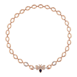 QUEEN BEE GOLD SAPPHIRE DIAMOND CHOKER