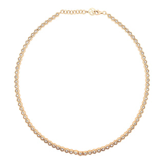 HONEYCOMB GOLD DIAMOND CHOKER