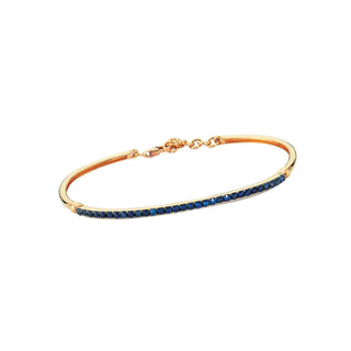 BLUE SAPPHIRE THIN CLAMP BRACELET