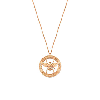 BEE COIN GOLD NECKLACE