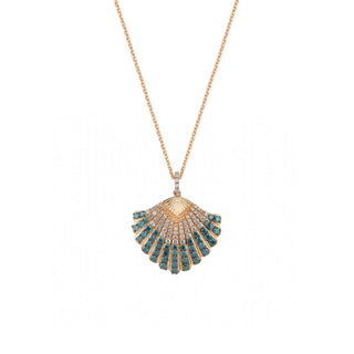 OYSTER GOLD DIAMOND NECKLACE