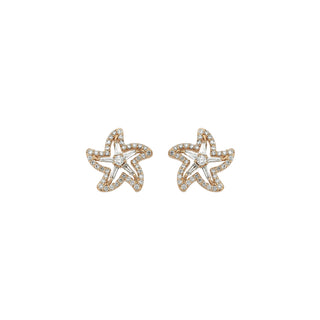 STARFISH DIAMOND EARRING