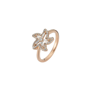 STARFISH GOLD DIAMOND RING