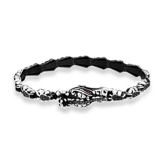 DRAGON BLACK DIAMOND SILVER BRACELET