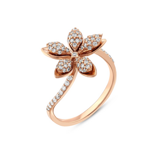 APPLE SEED GOLD DIAMOND RING