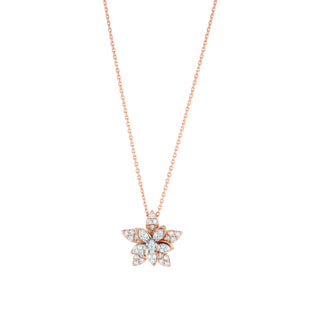 APPLE SEED L PAVE DIAMOND NECKLACE