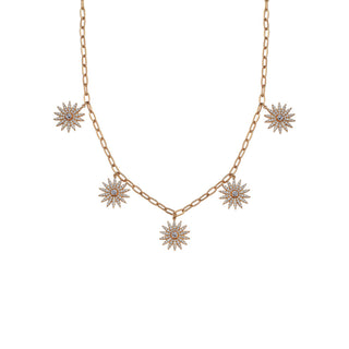 HERA LEAF GOLD DIAMOND NECKLACE