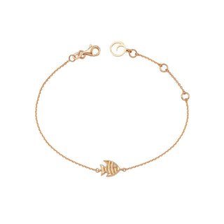 FISH GOLD DIAMOND BRACELET Bee Goddess