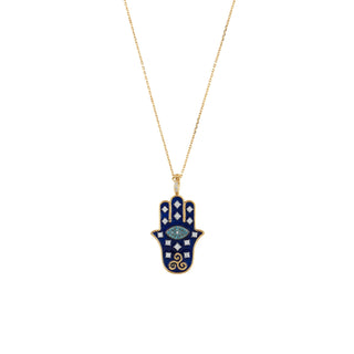 HAMSA GOLD DIAMOND NECKLACE