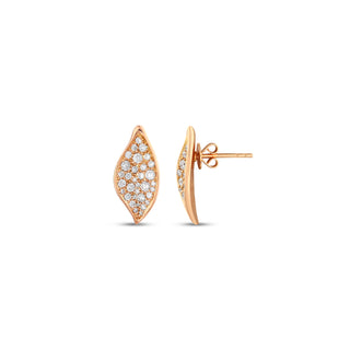 GLORIA 18K GOLD DIAMOND MEDIUM EARRING