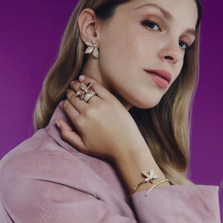 GLORIA GOLD DIAMOND LARGE EARRINGS