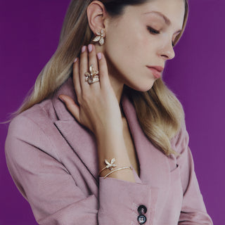 MONDRIAN GOLD DIAMOND RING