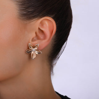 GLORIA GOLD DIAMOND EARRING