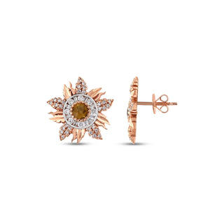 SOL GOLD DIAMOND EARRING