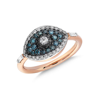 EYE LIGHT GOLD DIAMOND RING