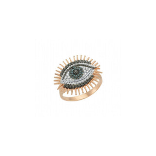 EYE LIGHT GOLD DIAMOND RING