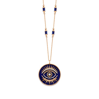 EYE LIGHT GOLD DIAMOND NECKLACE