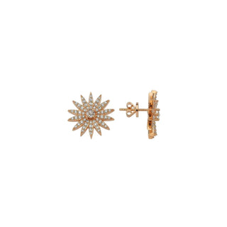 HERA GOLD DIAMOND EARRING Bee Goddess