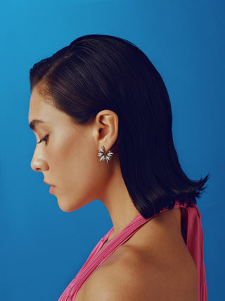 HERA BLUE GOLD DIAMOND EARRINGS