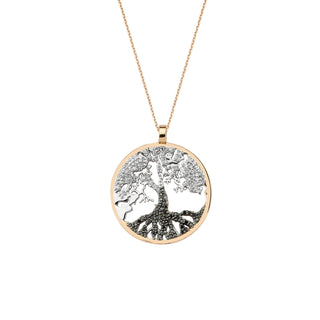 TREE OF LIFE GOLD DIAMOND NECKLACE