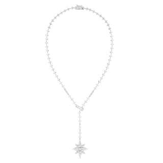 NORTH STAR 18K GOLD BAGUETTE DIAMOND NECKLACE